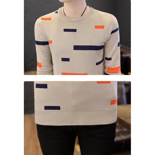 Male Sweater 2019 Autumn Winter Fashion O-neck Pullover Casual Slimfit Mens Wool Knitted Sweaters