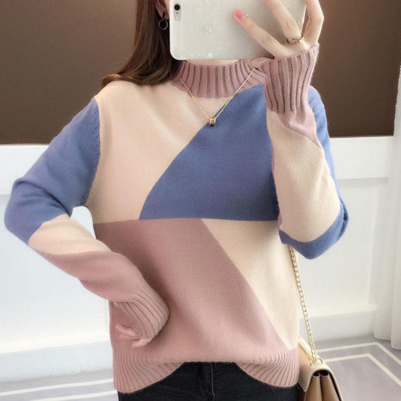 Autumn And Winter Preppy Style Knitted Sweater Clouds Cartoon Womens Sweaters And Pullovers