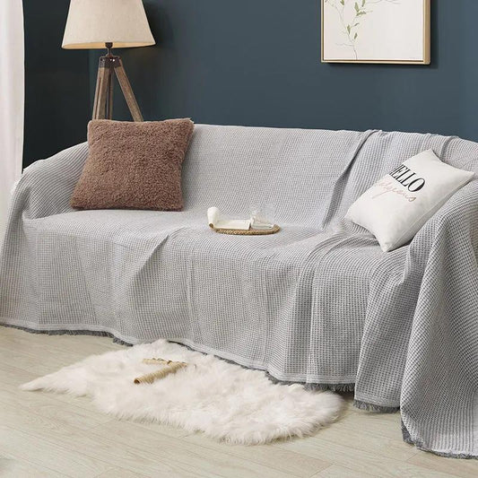 Nordic Style Simple Universal Sofa Towel Sofa Blanket Cover Towel Cotton Gauze Cover Cloth All-inclusive Full-cover Sofa Cover