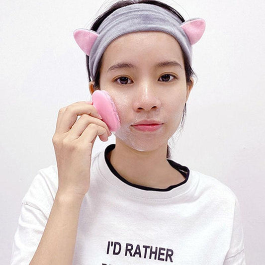 Facial Cleansing Artifact Silicone Facial Cleansing Beauty Brush Soft Bristles Manual Massage Cleansing Brush Facial Deep Cleansing Pores