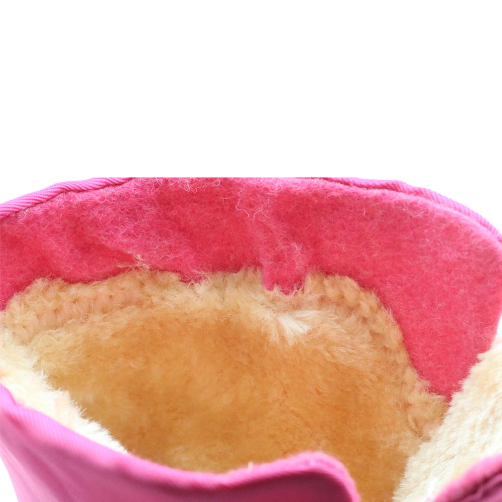 Girls Winter Boots Little Kids Casual Warm Woolen Mid-Calf Boots for Snow Weather Waterproof Shoes