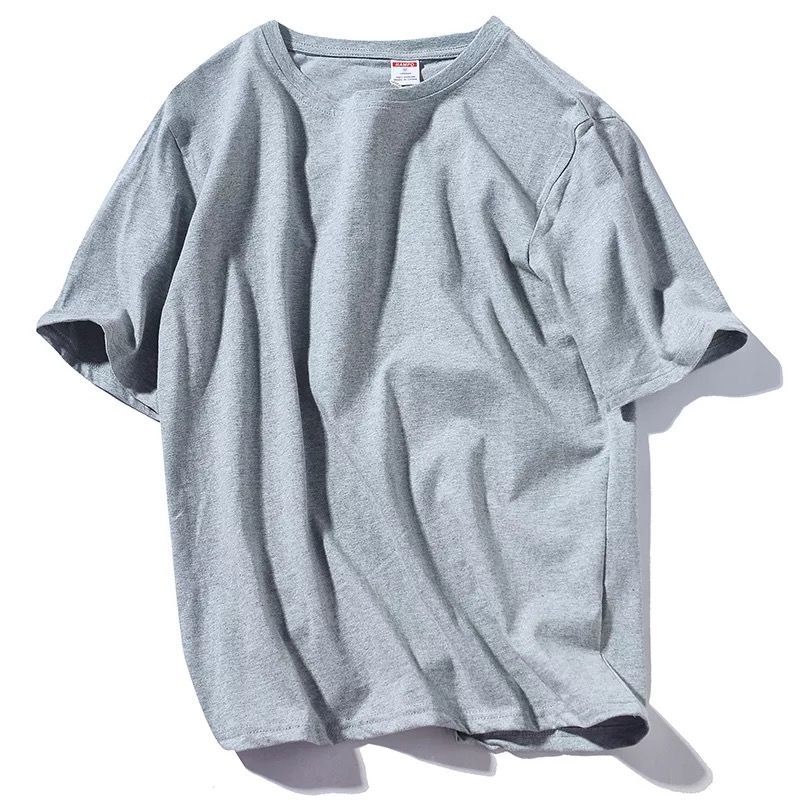 Pure Cotton Short-sleeved T-shirt for Men and Women All-match Loose Half-sleeved Top