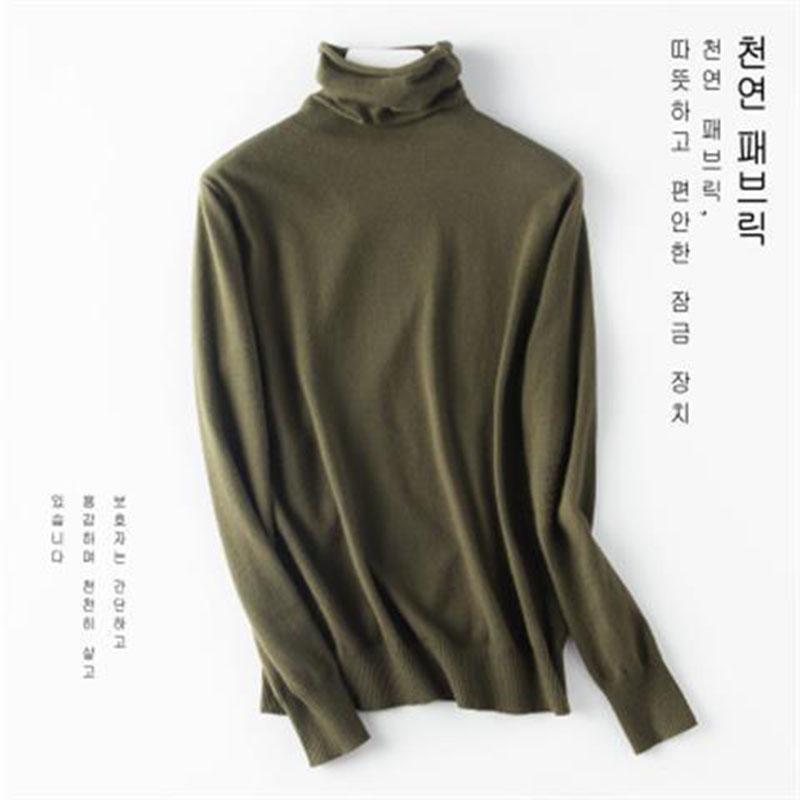 Women's Turtleneck Cashmere Sweater Warm knited Jumpers Ladies Pullover Women's slim sofa Sweaters Turtleneck Autumn Winter