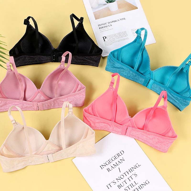 Small Size Thin Section Gathered Bra Sexy No Steel Ring To Close The Auxiliary Breast Anti-sagging Stereotype Adjustment Light and Breathable Bra