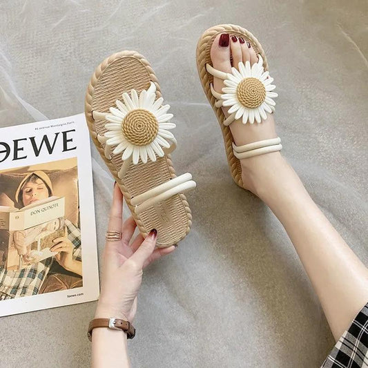Women's Flat Sandals Summer Women's Sandals Non-slip Thick Bottom All-match Beach Shoes