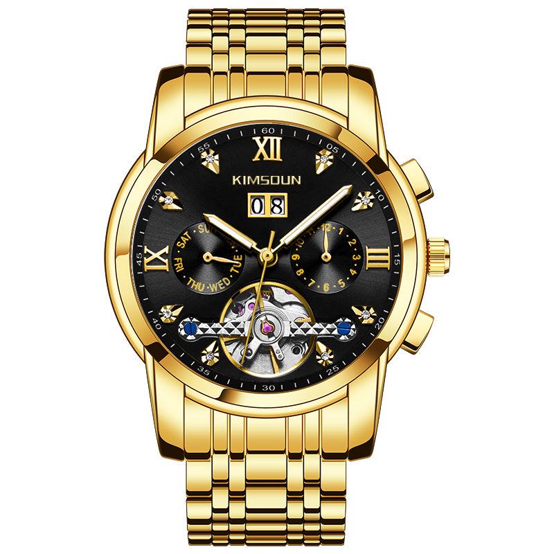 Mens Watches Luxury Stainless Steel Business Automatic Mechanical Wristwatch Male Clock Men Watch