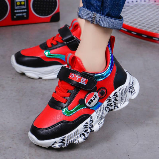 Children's Tennis Running Shoes Boys Sneakers Kindergarten Student Shoes Breathable Comfortable Boy Casual Sports Shoes Kids
