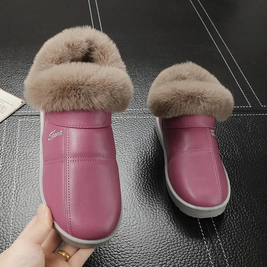 Autumn and Winter Cute Women's Cotton-padded Shoes Warm and Velvet Home Indoor Household Thick-soled Cotton Shoes