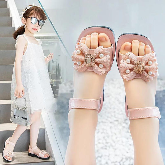 Sandals Baby Girls Shoes Summer Sandals Princess Shoes for Girls Kids Sandals for Open Toe Kids Party Shoes