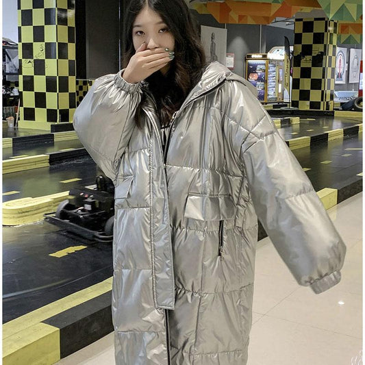 Bread Coat Down Coat Cotton Coat Women Korean Style Loose Winter Coat Mid-length Padded Jacket