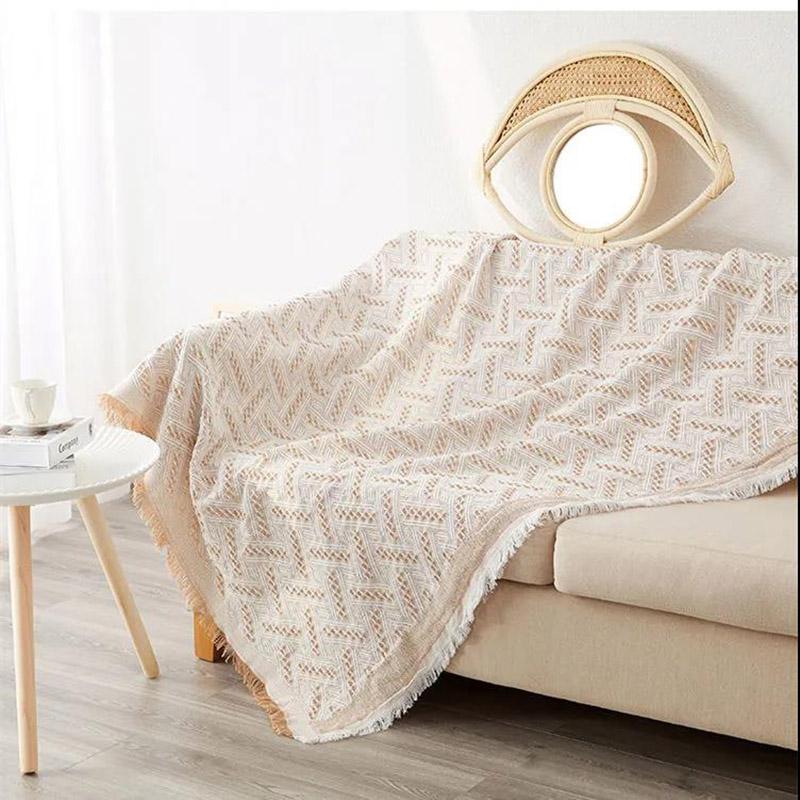 Nordic Style Sofa Towel Cushion Universal Sofa Cover Cotton Blanket Full Cover Non-slip Sofa Cover Cloth