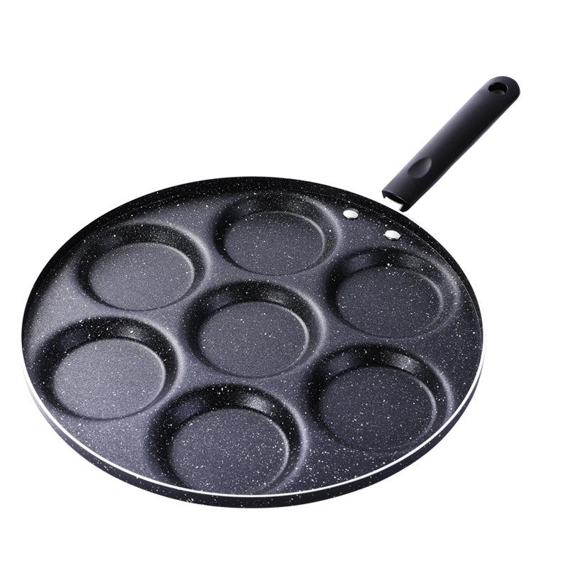 Egg Frying Pan 7-Cups Non Stick Multifunctional Aluminium Fried Cooker