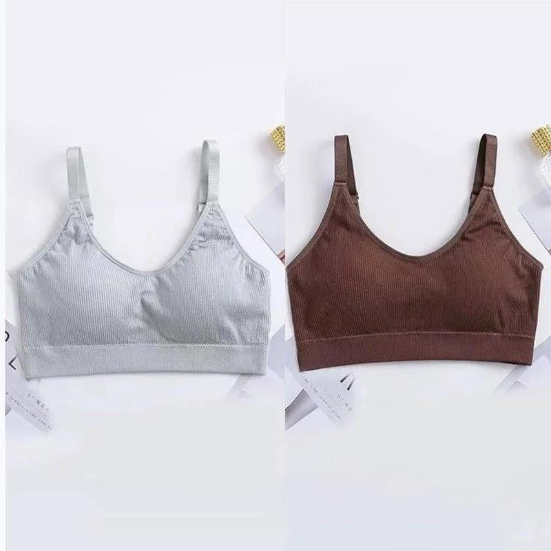 Two-piece Sports Beauty Back Tube Top No Steel Ring Camisole Gathered Anti-shrinking Wrap Chest Can Be Worn Outside Women's Underwear Bra