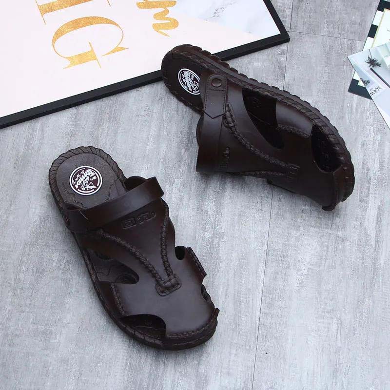 Sandals Male Summer New Casual Beach Shoes Breathable Sandals Slippers