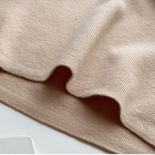 Women's Bottoming Knit Sweater New Style Inner Round Neck Slim Top Short All-match Stretch Tight-fitting Sweater Women