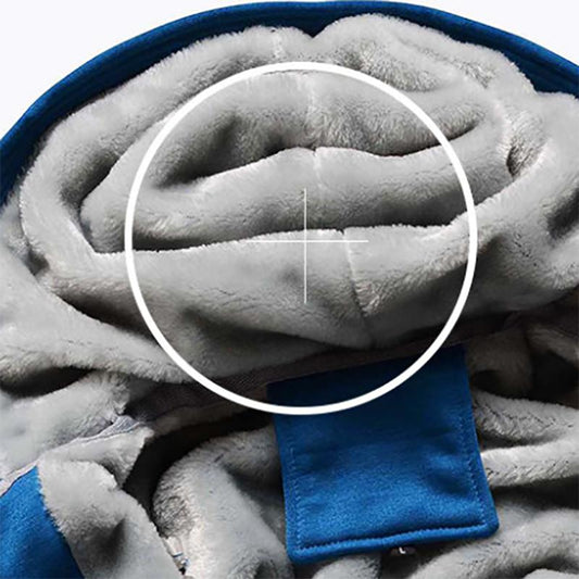 Camouflage Plus Velvet Sweater Hooded Jacket Men's Plus Size Jackets Autumn and Winter Sports Loose Outwear Jackets