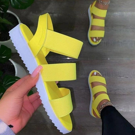 Sandals Women's Summer Foreign Trade Plus Size Women's Shoes Fashion Roman Style Beach Thick Bottom Ladies Sandals