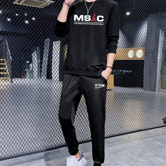 Men's Fashion Sweater Casual Clothes Spring and Autumn Trend Sportswear Suits Large Size Loose Jacket Men