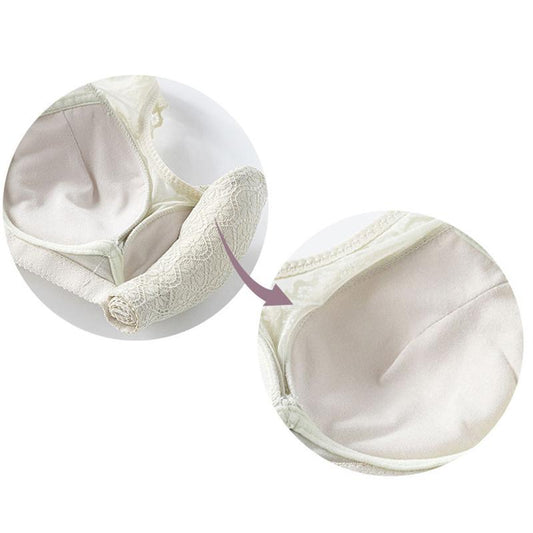 Wide Shoulder Straps Underwear Women's Small Breasts Gather The Auxiliary Breasts on The Support To Prevent Sagging Without Steel Ring Thin Bra