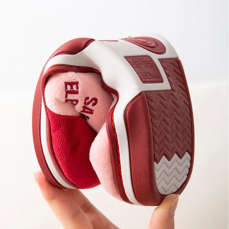 Winter Household Men's Slippers Indoor Warm Non-slip Plush Cotton Shoes