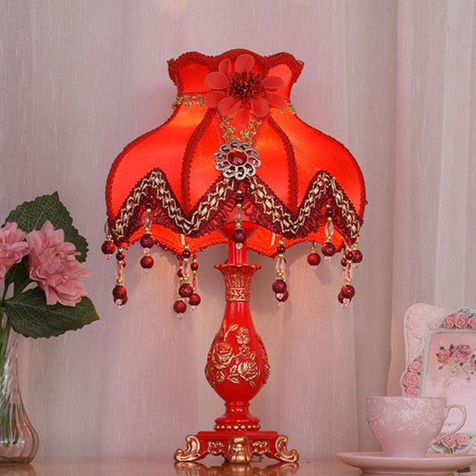 Bedside Lamps Set of Wedding Living Room Romantic Pink Bedside Lamps
