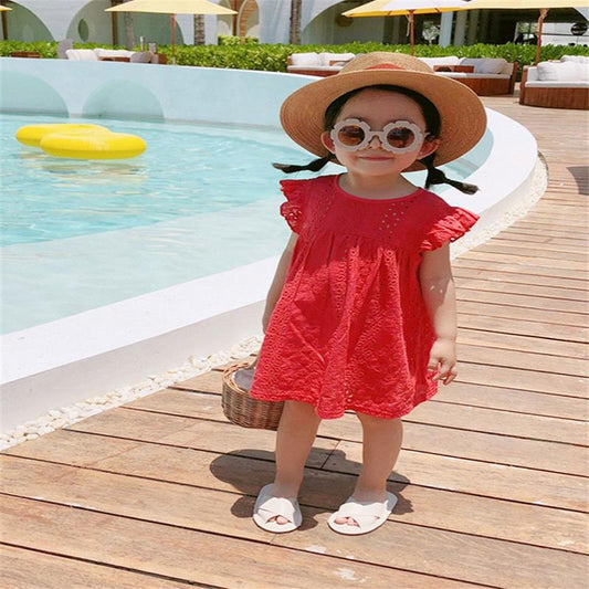 Bear Leader Girls Dress New Summer Brand Girls Dress Casual Kids Princess Dress Hollow Party Dress Children Clothing for 3 7Y