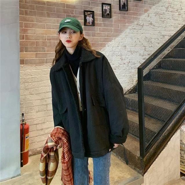 Winter Fashion Hooded Thicken Jacket Retro Oversize Loose BF Wind Long Long Sleeve Women's Cotton Coat
