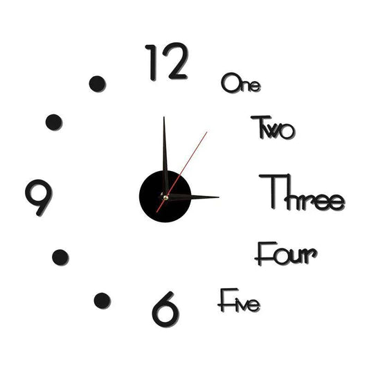 Creative Wall Clock Diy Living Room Fashion Art Free Perforated Wall Clock Modern Minimalist Mute Luminous Clock Wall