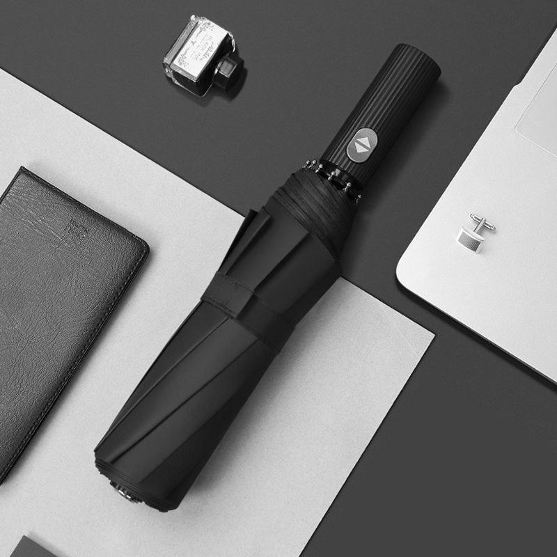 Ten-bone Umbrella Folding Automatic Sunshade Male Large Double Anti-ultraviolet Dual-use Sunny and Rainy Student Craft Umbrella