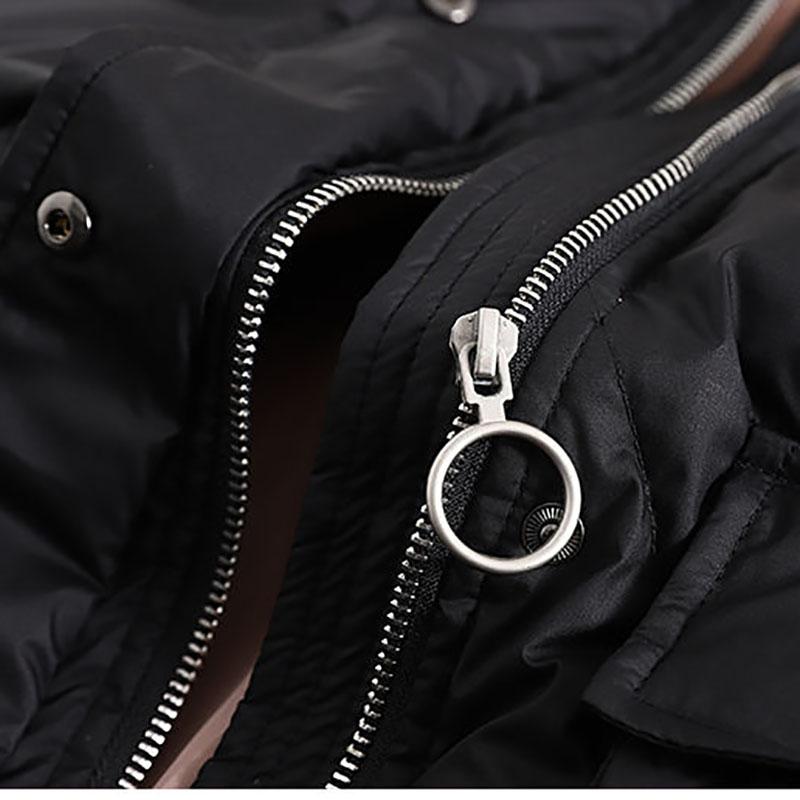 Girls' Down Jacket Mid-length Winter Children's Winter Jacket Warm Clothes with Fur Collar