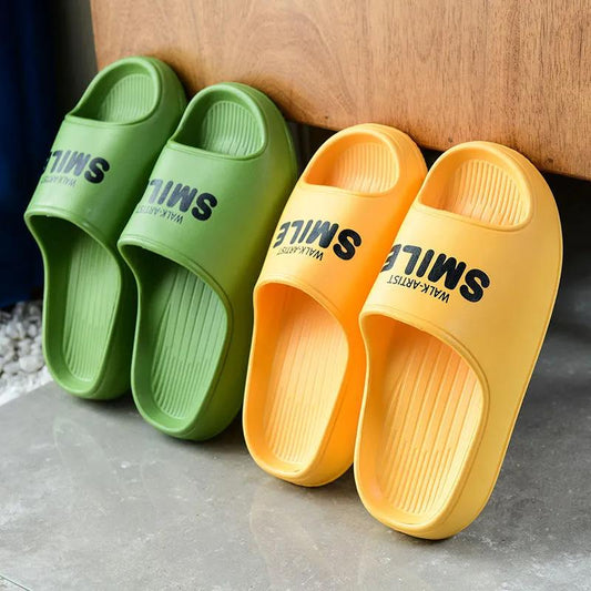 Soft Thick-soled Summer Massage Slippers Not Smelly Feet Household Couple Sandals and Slippers Deodorant Bathroom Bathing Home Non-slip Flip Flops