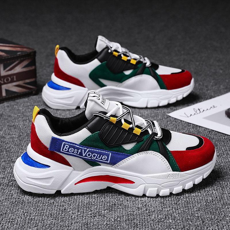 Summer Men's Sports Shoes Korean Style Trendy Old Shoes Casual Running Shoes All-match Student Casual Shoes