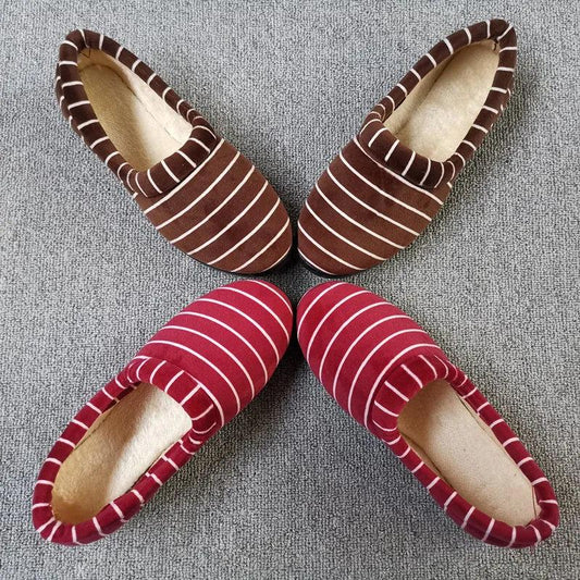 Women's Cotton Shoes Women's Winter Beijing Craft Cloth Shoes Home Shoes Indoor Casual Soft Sole Leopard Print