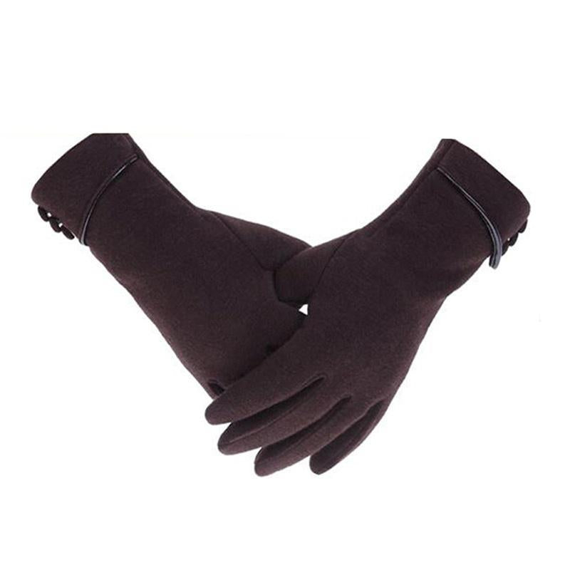 Elegant Plush Women's Non-slip Gloves Autumn and Winter Fitness Women's Mobile Phone Touch Screen Gloves