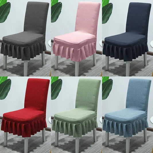 Household Thickened Dining Table and Chair Cover Universal Universal Dining Chair Cover Elastic Stool Cover Siamese Chair Cushion Cover
