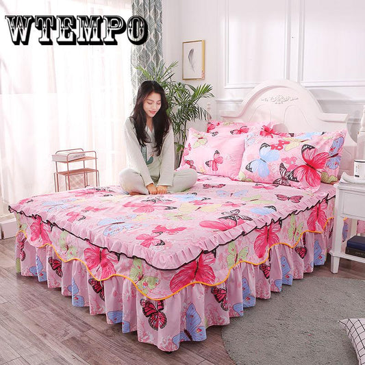 3 Pcs Set Sheet Set Cotton Home Textile Polyester Mattress Covers Pillow Case