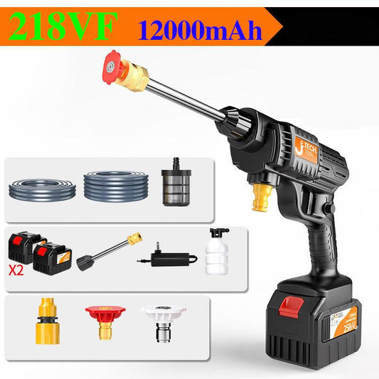 218VF Luxury Car Wash Gun Set Pesticide Spraying Machine High Pressure Car Washer with Two Batteries and 10m Long Pipe