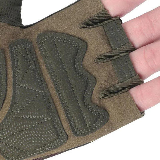 Army Fan Tactical Riding Gloves Male Half-finger Handsome Cycling Non-slip Wear-resistant Summer Fitness Sports Motorcycle Gloves