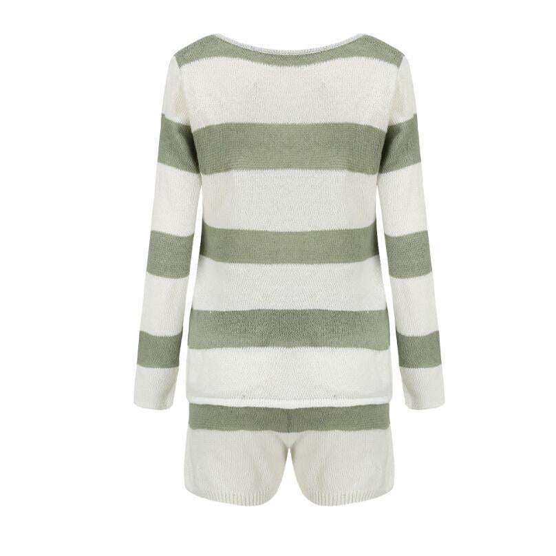 Knitted Sweater Sets Women Lounge Wear for Women Casual Knit Jumpsuit Romper Sets Women Homewear Women Outfits Casual