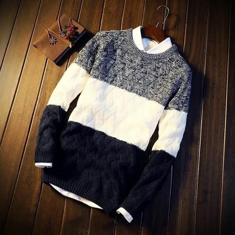 Men's Sweaters Autumn and Winter Korean Version of The Trend of Round Neck Sweatershirts Youth Sweaters for Men
