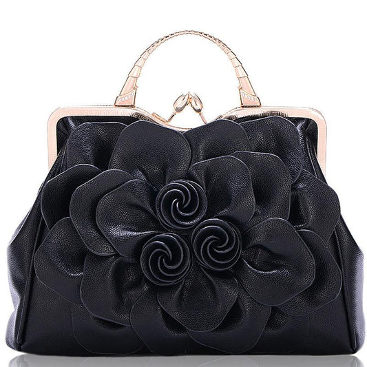 Elegant Ladies Bag Shoulder Messenger Bag Fashion Large Capacity Handheld Leather Texture Shopping Bag