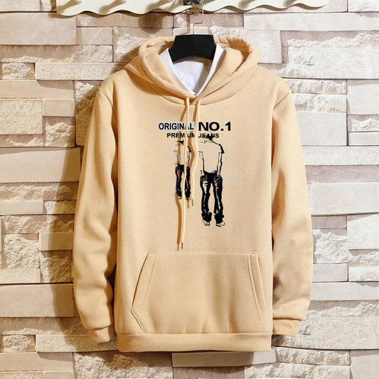 WTEMPO Spring & Fall Sweater Suit Men Hooded Pullover and Pants Casual Loose Sports Suit for Teen Student