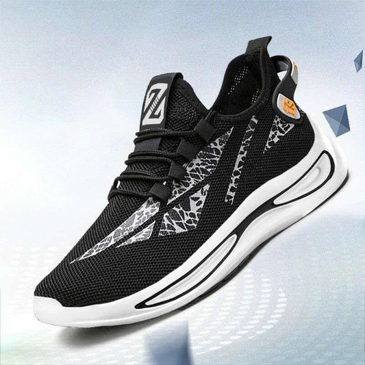 Men's Spring and Summer Breathable Deodorant Leisure Sports Running Shoes Trend All-match Flying Mesh Shoes