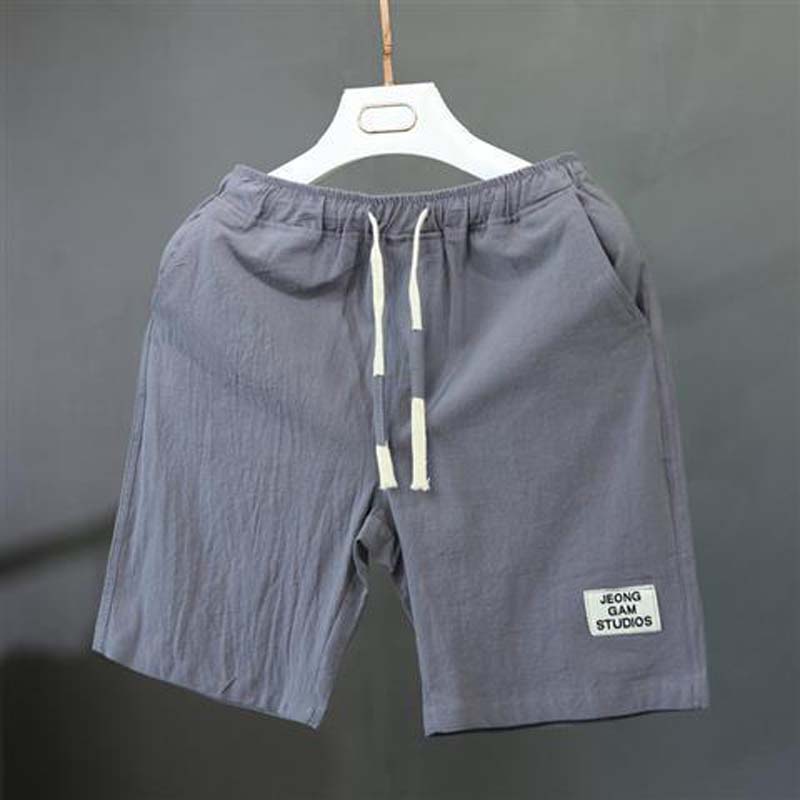 Cotton Plus Size Men's Loose Summer Casual Five-point Pants Cotton and Linen Thin Shorts