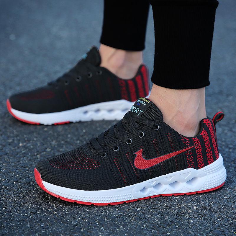 Summer Net Shoes Men's Shoes Trend Men's Sports Shoes Casual Breathable Student Running Shoes