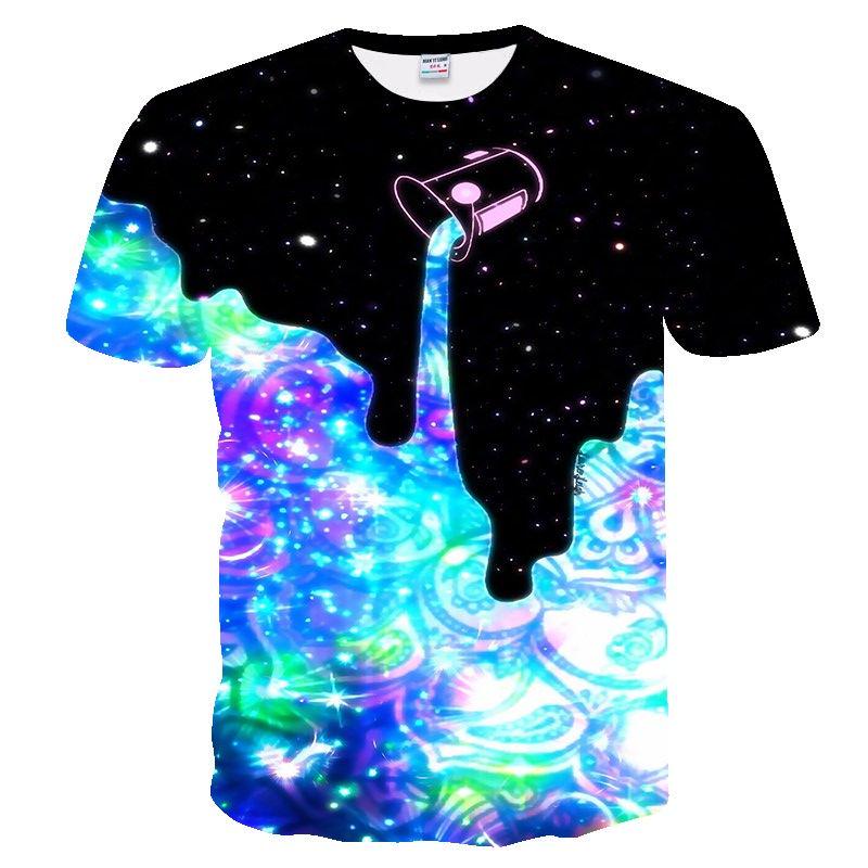 Summer Shirts Men Fashion 3D Printed Magic Potion T Shirt Casual Short Sleeve O-neck T-shirt Men