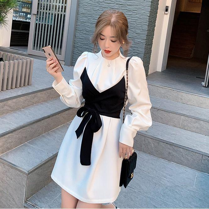 Womens Summer Long Sleeves Midi T-Shirt Dress O-Neck Casual Loose Pullover Tunic Tops A-line Dress