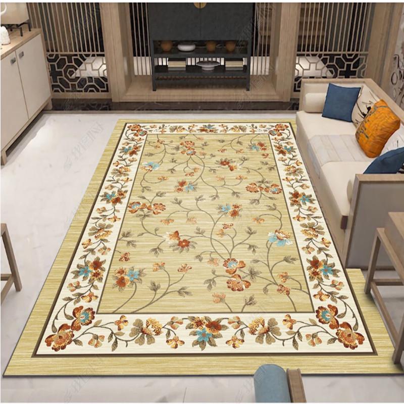 3D Printed Retro European Style Carpets Living Room Bedroom Study Bedside Carpet Decor Model Rugs
