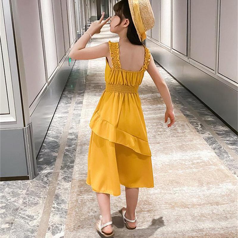 Girls' Summer Dresses Children's Dresses Summer Chiffon Sleeveless Girl Princess Dresses