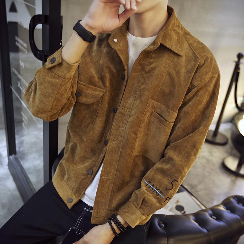 Jacket Men's Men's Jackets Spring Trend Handsome Loose Tooling Denim Spring and Autumn Men's Clothing